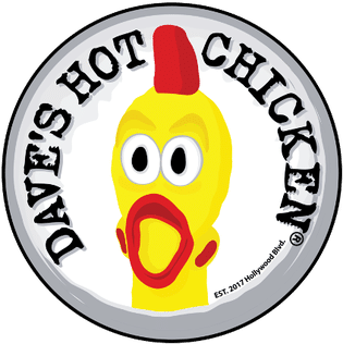    Daves Hot Chicken logo.   
