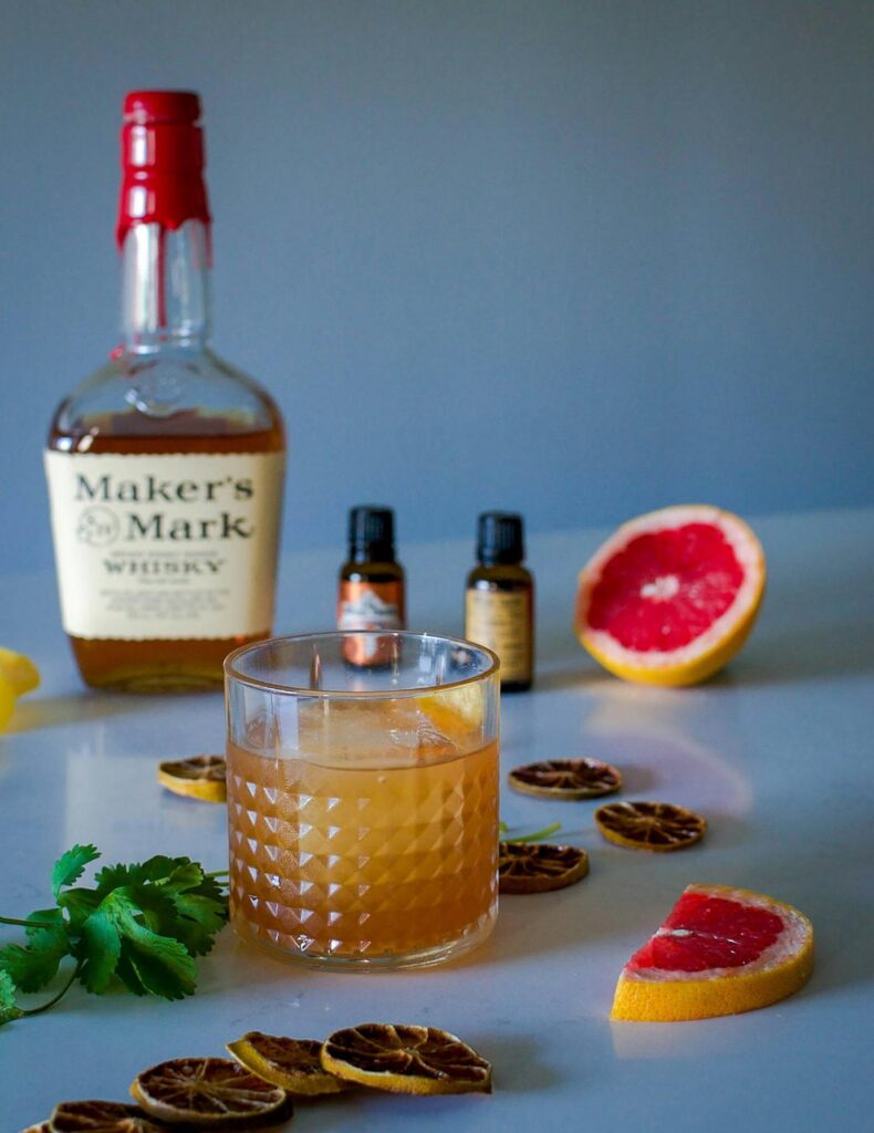 Cocktail bourbon alcoholic drink