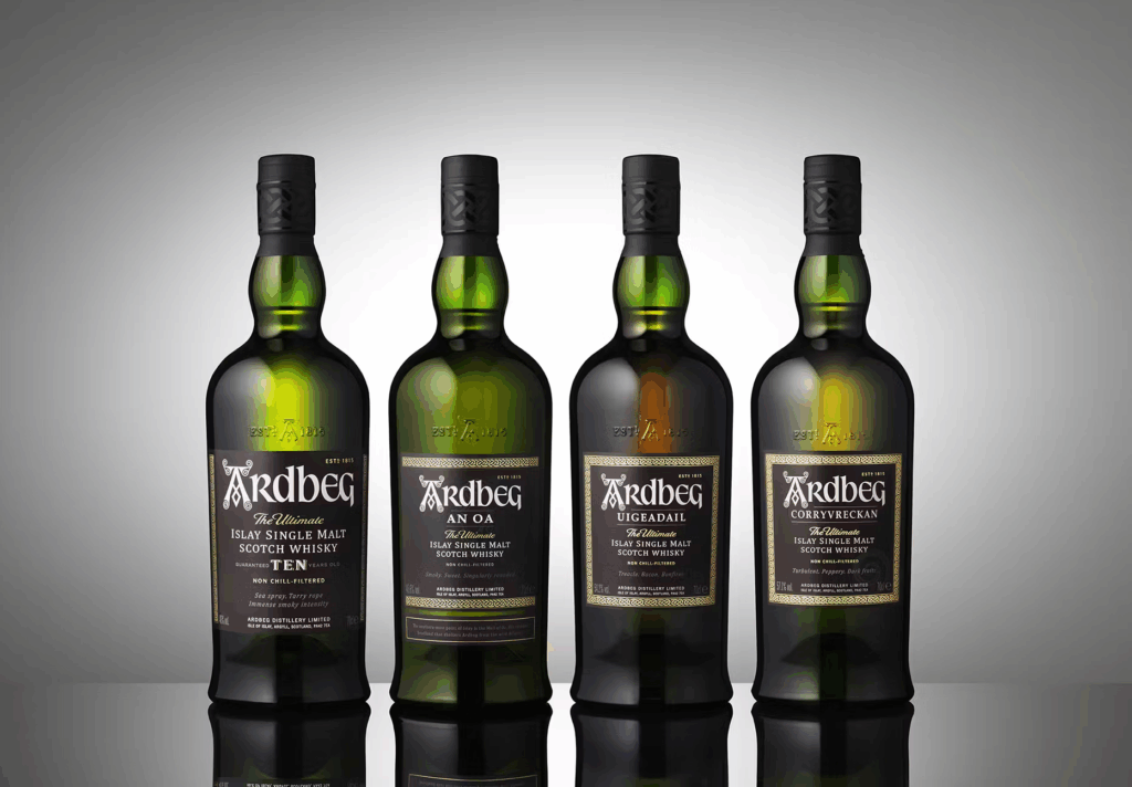 Ardbeg Whisky Bottles