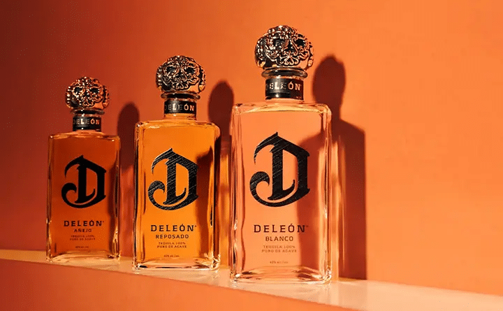 deleon tequila anejo reposado blanco bottles