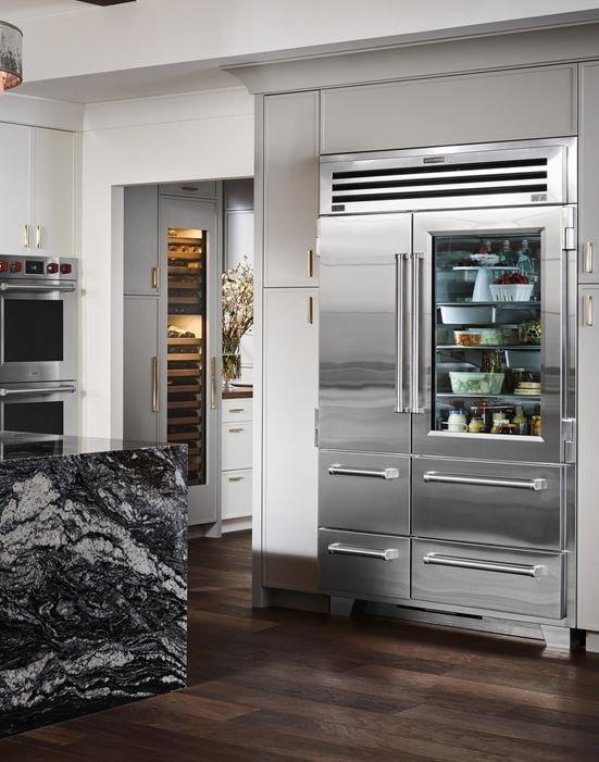 subzero refrigerator kitchen interior